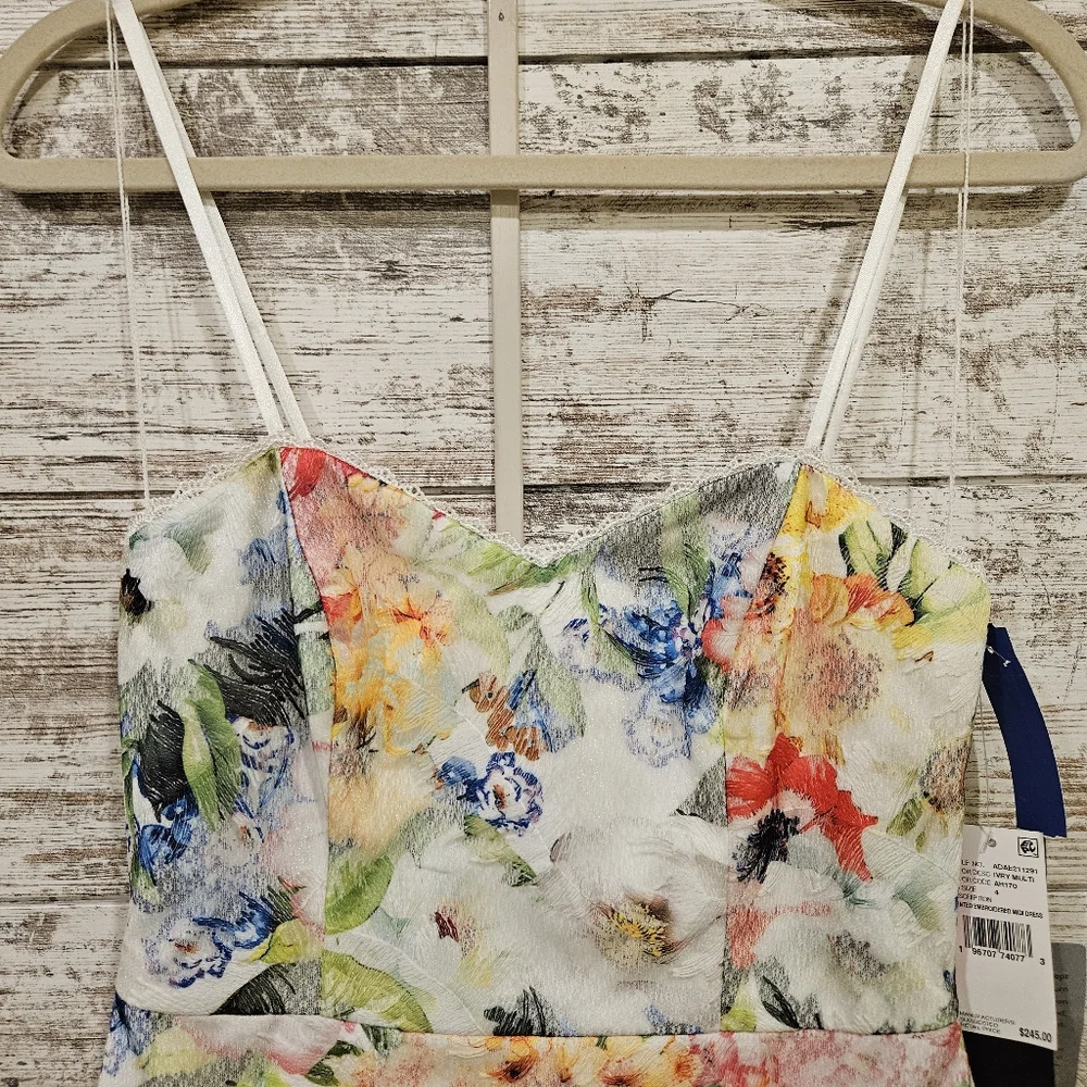 Adrianna Papell - White - Floral - Dress - NWT - Picture 3 of 6